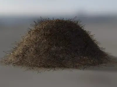 Hay Pile Low-poly 3D model