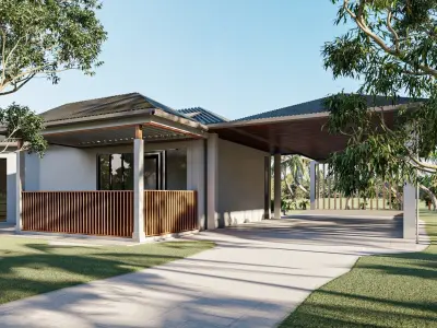 Small House 04 Low-poly 3D model