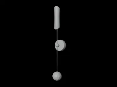 Fancy side wall Lamp Low-poly 3D model