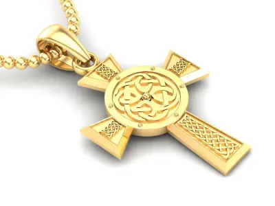 Light Gold Cross New Design  CP 16 3D print model