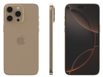 Apple iphone 16 pro max Desert 3D model