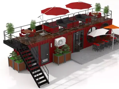 Container Wine Bar  3D model