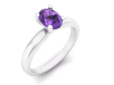 AV 400 Ladies Solitaire Bridal Engagement Ring 3D print model purchase