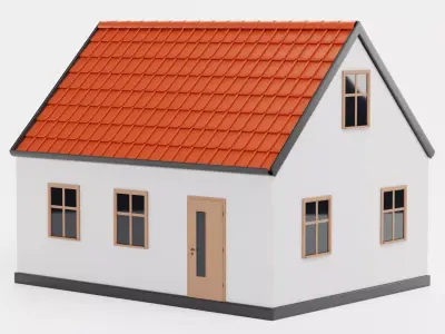 -Stylised House V1- 3D model