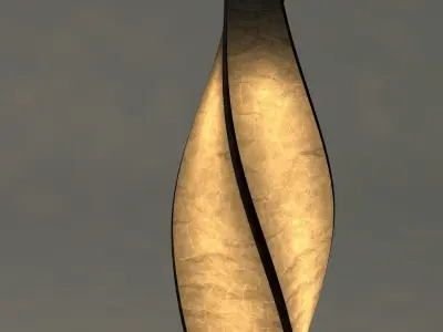 Paper Twist Lamp 3D model