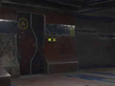 Old Y2J Interior Scene 3D model