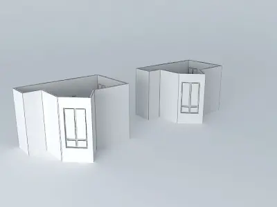 banhocliente house with windows Free 3D model