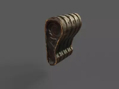 Old Wood prop Low-poly 3D model