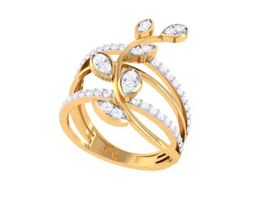 Women Ring MTL 3dm STL OBJ FBX Details 3D print model 63