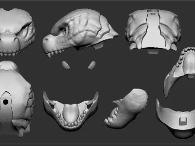 GODZILLA LIGHT FIXTURE 3D print model