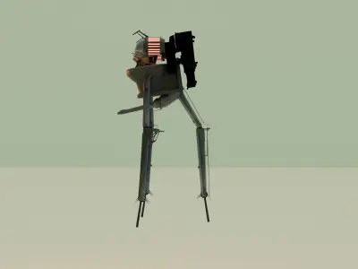  Launcher Laser Strider Skibidi Toilet  3D model