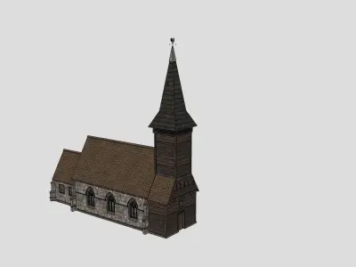 Medieval Church 15th century Free 3D model