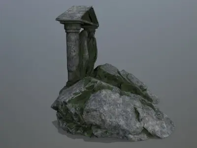 Souls Gate Low-poly 3D model