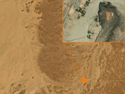 Mecca and the Red Sea coast of Saudi Arabia - tile n21 e41 3D model