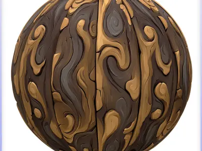 Stylized Wood Seamless Texture Texture 44