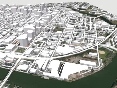 Cityscape  Wilmington United States 3D model