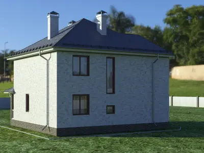 Big House Cottage 3D model
