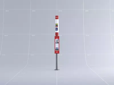 Toronto Bus Stop 03 3D model