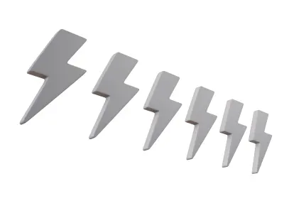 Lightning Ranking Symbol V1 001 Low-poly 3D model