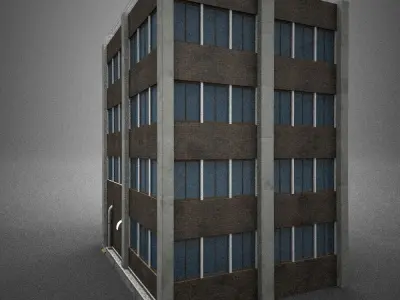 Japan building 09 model in Lightwave 3D 3D model