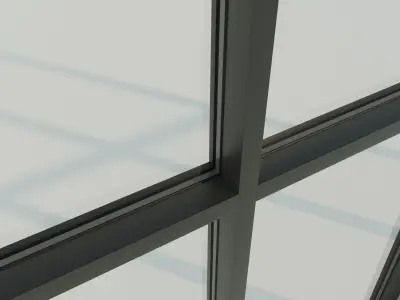 Panoramic glazing Stained glass 3 3D model