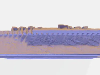 Large temple of Maya 3D print model