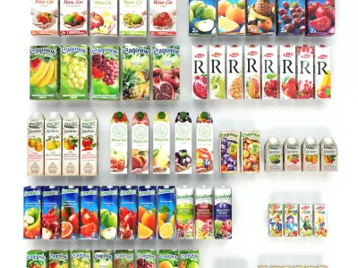 Juice racks 3D model