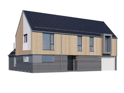 Modern house v36 3D model