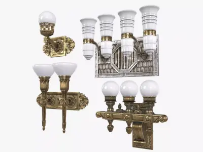 Wall Street Light 3D model