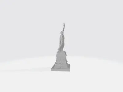 Statue of liberty 3D Model for Animation Scenes and Games Low-poly 3D model