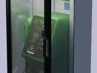 Japanese Payphone 3D model