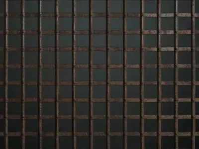 Rusted Iron Prison Bars Metal PBR Seamless Texture