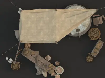 medieval Low-poly 3D model