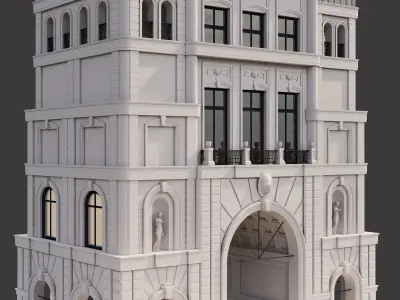 SketchUp classic building 3d model 3D model