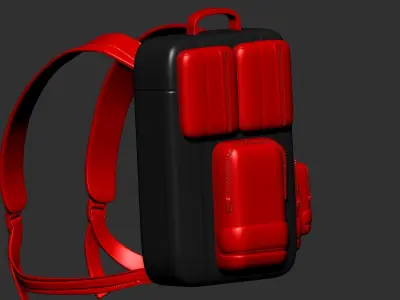 backpack sculpt 3d printable  3D model