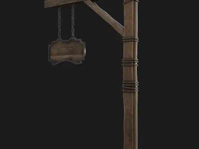 Medieval sign 3D model