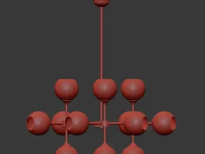 Bubble chandelier 3D model purchase