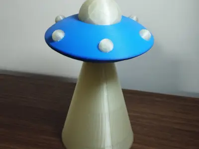 Flying saucer lamp 3D print model