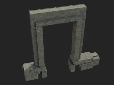 The Portara Lygdamis of Naxos 3D model