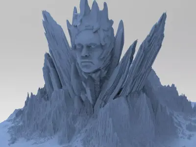 Ancient Athena Mountain 4 3D 3D model