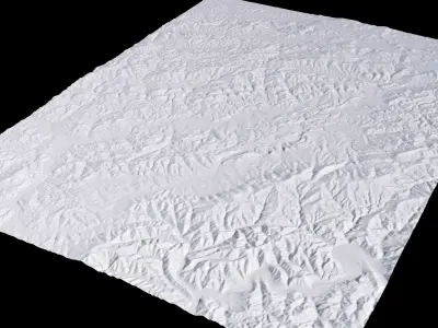 Baishan China City Landscape 3D Model 3D model