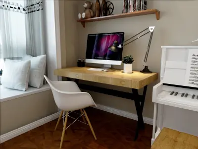 3d kids room - children room furniture 3D model