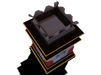 Tulsi Plant 3D model Low-poly 3D model