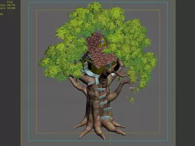 Plant - Tree House - Building 01 3D model