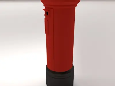 London Post Box 3D model