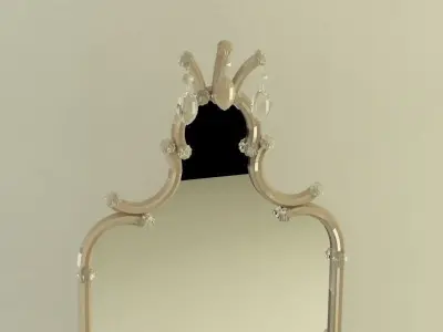 Mirror lamp Low-poly 3D model