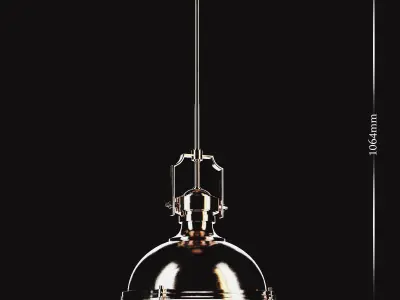 Quorum International Hinge 20-Inch Three-Light Pendant 3D model