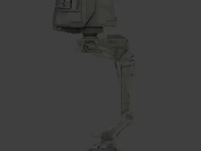 AT-AC Styalized Low-poly 3D model