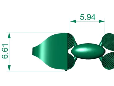 New Light Weight FLOWER Bracelets-Ladies Bracelets  3D print model