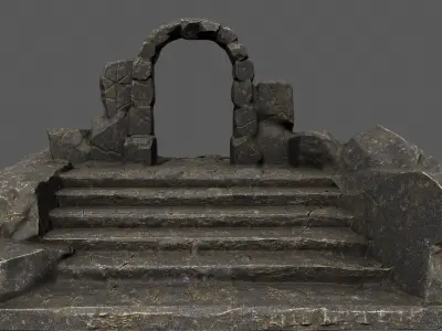 Gate rock 3D model purchase